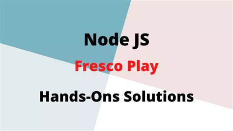 17) Which of the following is not a benefit of using modules in Express It provides a means of dividing up tasks. . Node js essentials app routing simple calculator fresco play